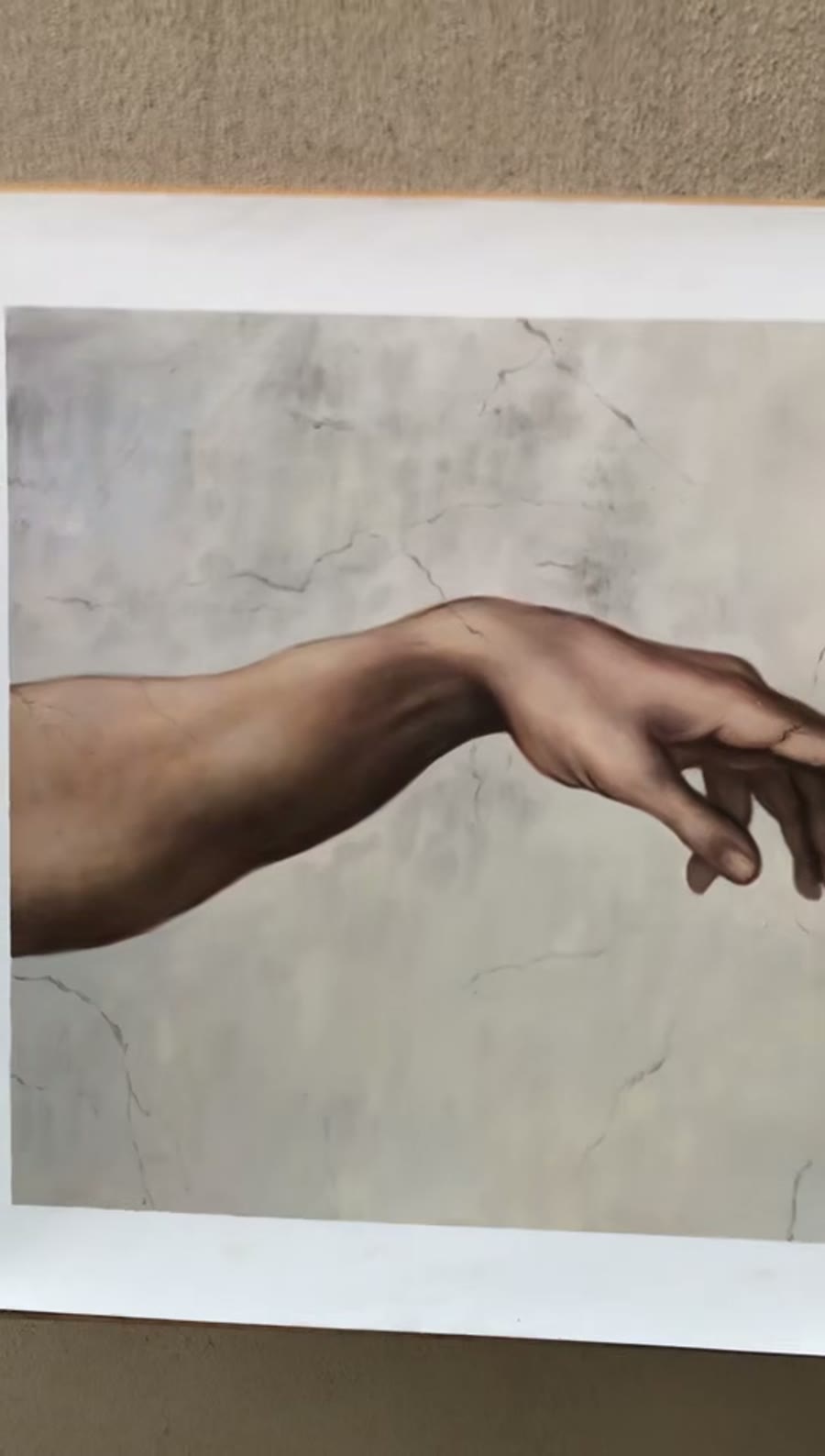 Exemple de portrait peint à la main dans un atelier partenaire